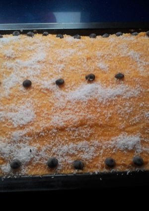 Una foto de Tarta de zanahoria y coco