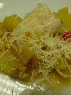 Una foto de Falso risotto de patata con rodaballo