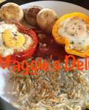 Huevos en pimiento
