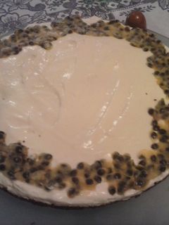 Una foto de Tarta mouse helada de maracuyá