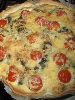 Una foto de Tarta caprese con jamón