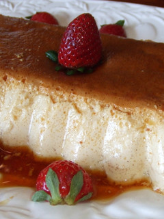 Foto principal de Budín flan de melocotones y fresquillas