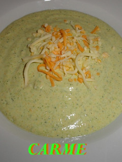 Foto principal de Crema fría de brócoli, coliflor y zanahoria
