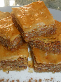 Una foto de Baklava, pastel griego