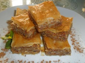 Una foto de Baklava, pastel griego