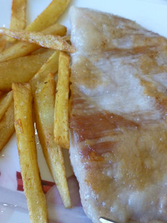 Una foto de Presa ibérica con patatas fritas