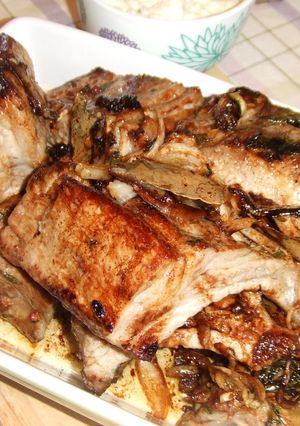 Una foto de Costillas melosas de cerdo ibérico al horno
