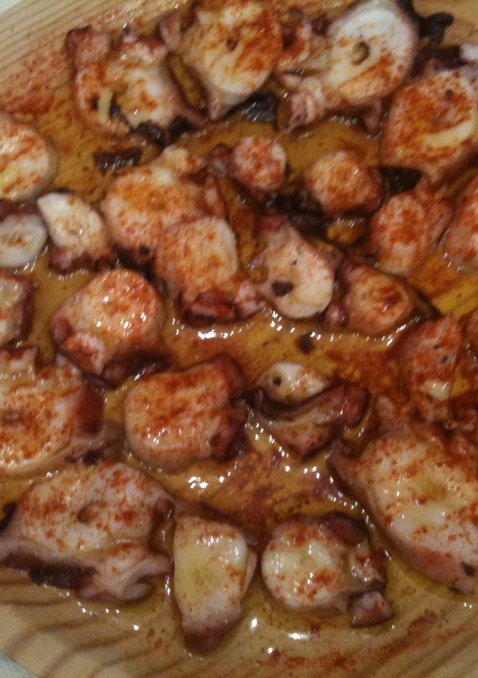 Una foto de Pulpo a la gallega con pimentón