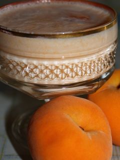 Una foto de Batido de melocotón casero