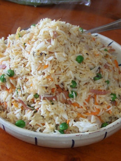 Una foto de Arroz tres delicias especial