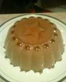 Gelatina de chocolate con queso crema