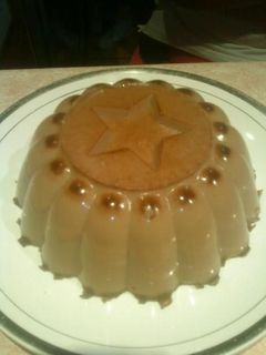 Una foto de Gelatina de chocolate con queso crema