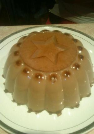 Una foto de Gelatina de chocolate con queso crema