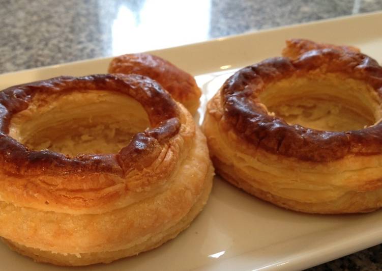 Volovanes de hojaldre para rellenar