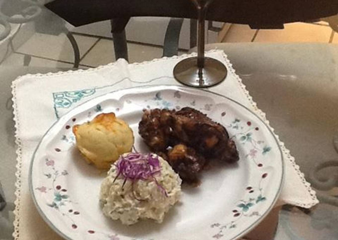 Alitas y muslos agridulces