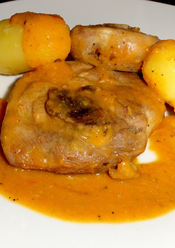 Una foto de Pavo en salsa al curry