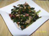Acelgas salteadas con pasas y piñones