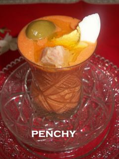 Una foto de Chupito de ensalada murciana