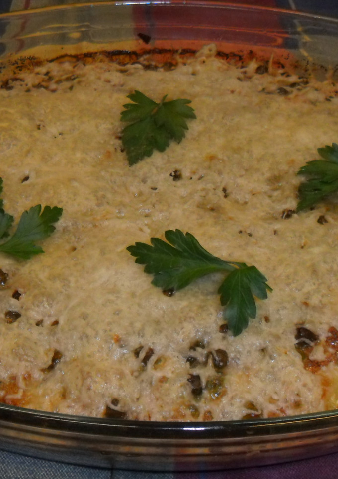 Una foto de Tortilla de guisantes al horno