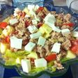 Ensalada con queso fresco y manzana