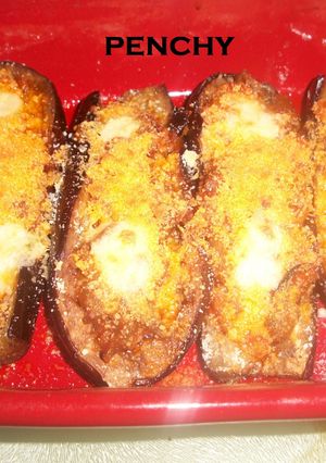 Una foto de Berenjenas con bacalao a la meditérranea