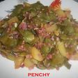 Verduras salteadas con jamón al vino fino