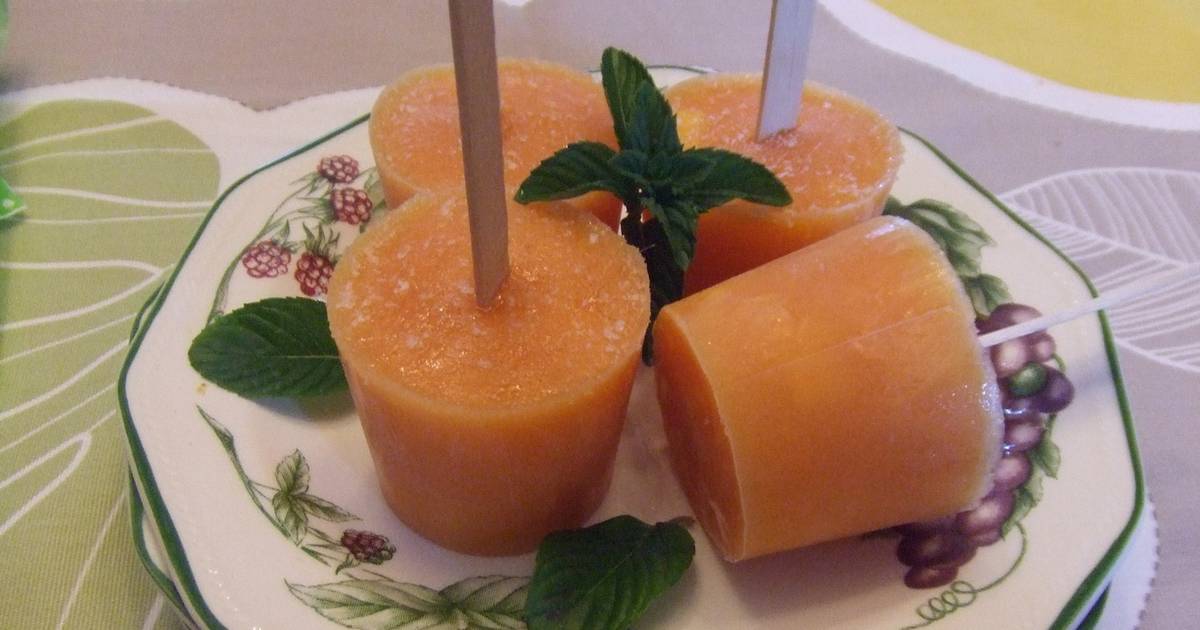 Sorbetes de melocotón y mango Receta de Cuqui Bastida- Cookpad