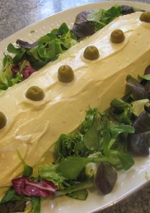 Una foto de Rollo de puré de patatas con atún