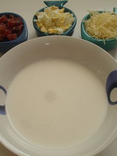 Una foto de Gazpacho blanco verano
