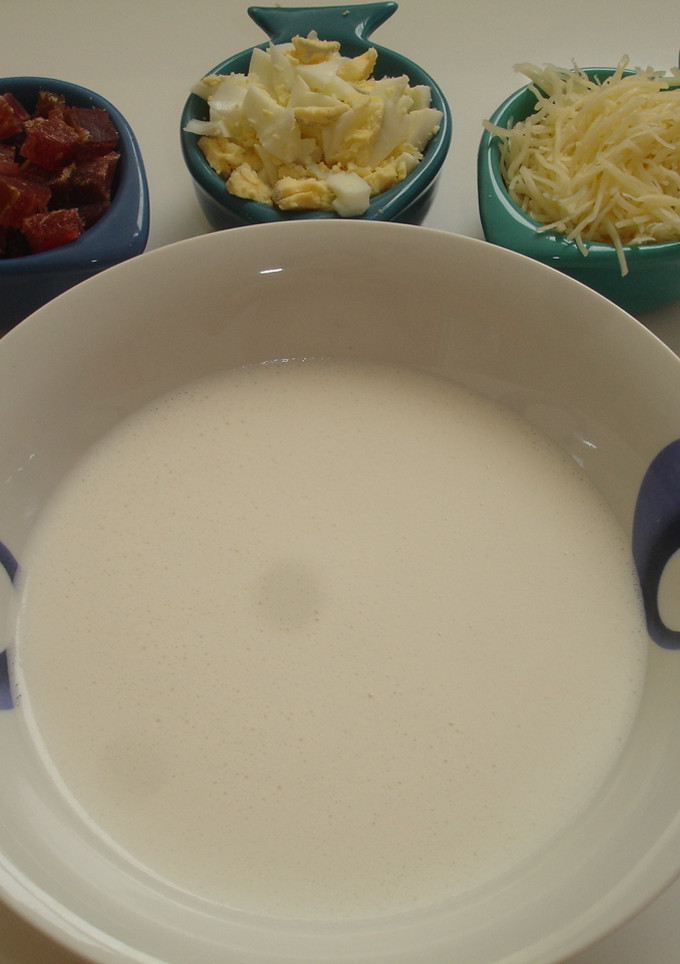 Una foto de Gazpacho blanco verano