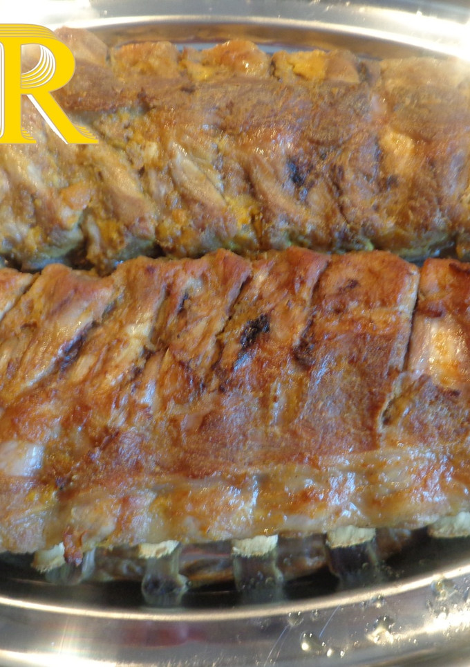 Una foto de Costilla de cerdo con mostaza y miel