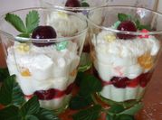 Una foto de postre de naranja y mascarpone