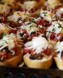 Tostadas con tomate y mozzarella
