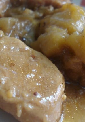 Una foto de Solomillo con salsa de manzana Smith