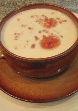 Una foto de Crema de melón al Oporto