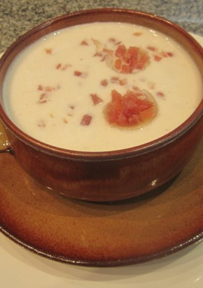 Una foto de Crema de melón al Oporto