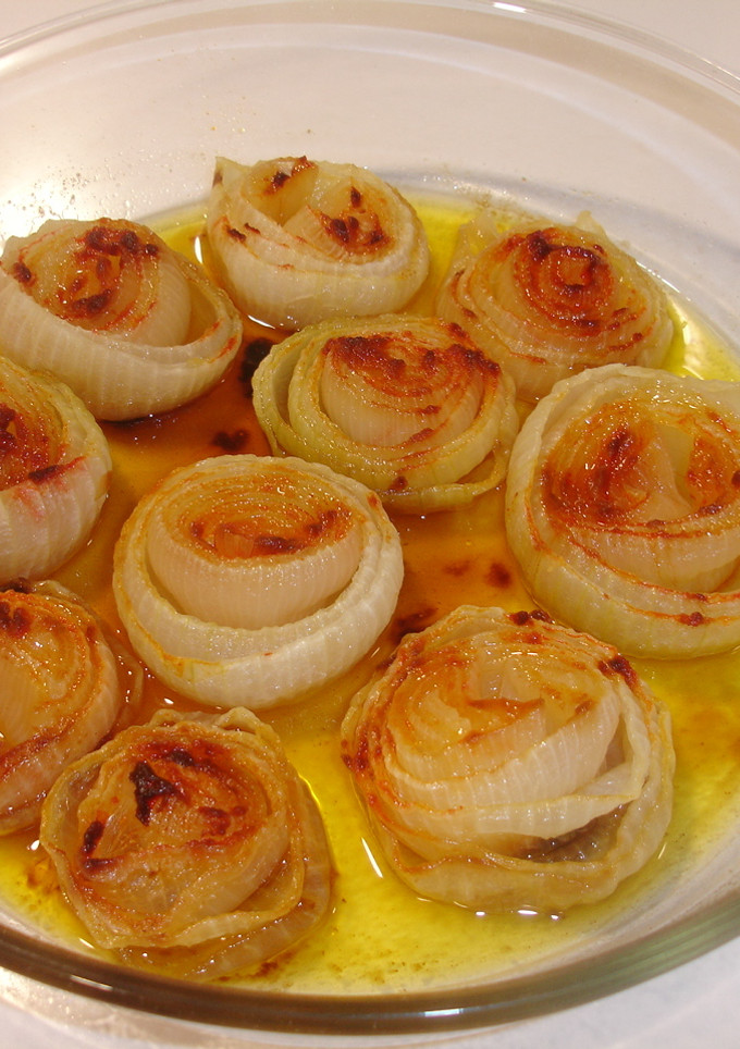 Una foto de Cebollas al horno