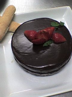 Una foto de Torta suave con ganash