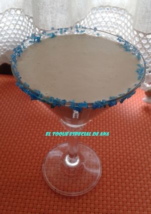 Una foto de Batido de turrón sin azúcar