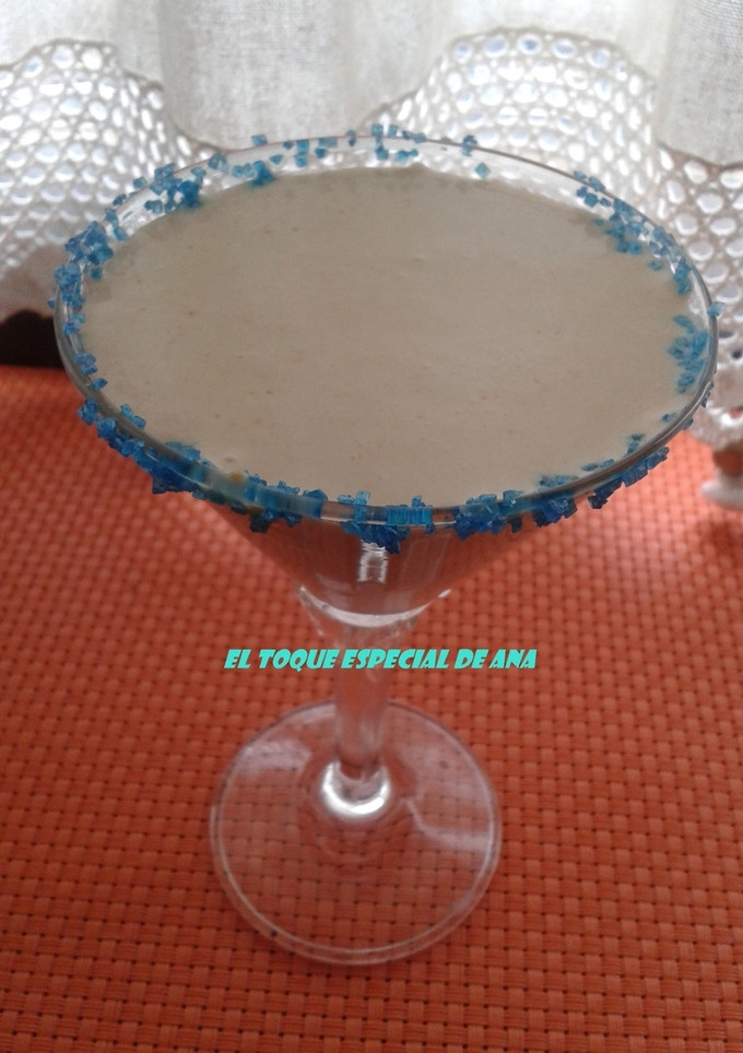 Una foto de Batido de turrón sin azúcar