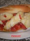 Bocata veraniego de bacalao