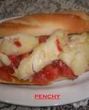 Bocata veraniego de bacalao