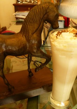 Una foto de Batido de galleta maria y vainilla