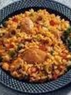 Una foto de Arroz a la valenciana al estilo nicaraguense