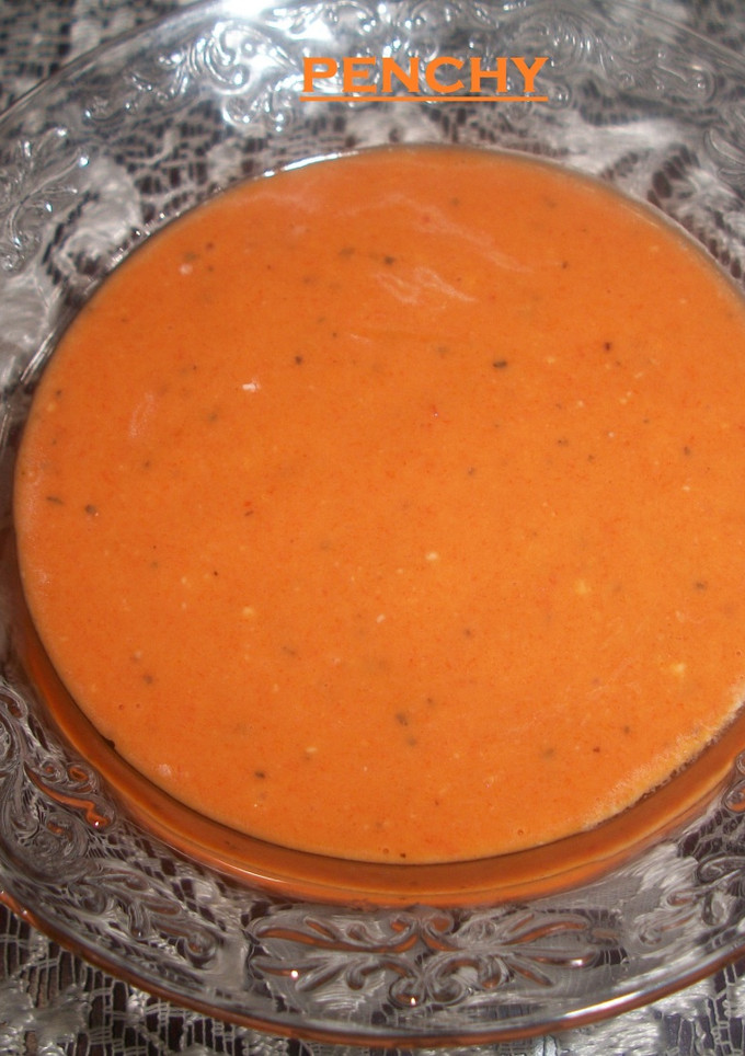 Una foto de Salsa de pimiento rojo asado