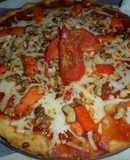 Pizza con nueces