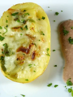 Una foto de Papas rellenas con champiñones