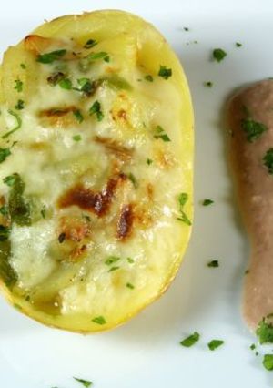 Una foto de Papas rellenas con champiñones