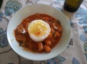 Una foto de risotto de champiñones y tomates c u