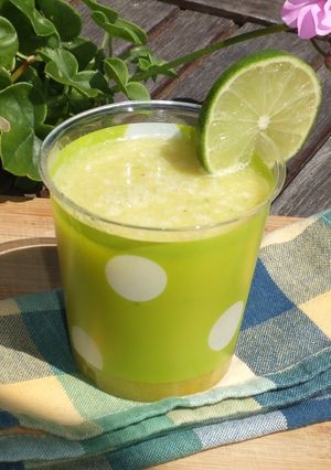 Una foto de Batido de sandía amarilla